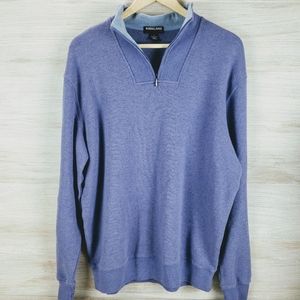 Kirkland Lavender Knit Half Zip Pullover